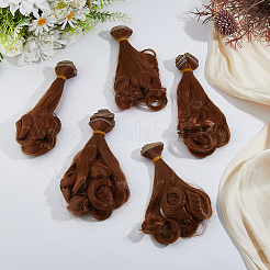 5 шт. высокотемпературное волокно длинная грушевидная завивка прическа кукольный парик волосы&nbsp;DOLL-DC0001-05B