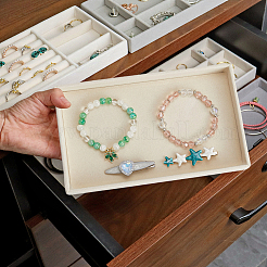 Прямоугольные деревянные подставки для ювелирных украшений&nbsp;AJEW-WH20054-062K-01