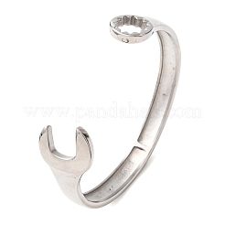 Браслеты-манжеты из нержавеющей стали 304 для женщин и мужчин&nbsp;BJEW-P386-03P