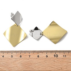 Латунные болтающиеся серьги&nbsp;EJEW-S262-01GP