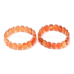 Браслеты из окрашенных и подвергнутых термической обработке натуральных граненых бусин из сердолика для женщин.&nbsp;BJEW-K251-07P