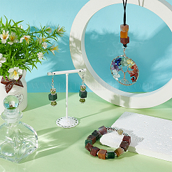 20 шт. натуральный индийский агат драгоценный камень европейские бусины&nbsp;G-NB0005-89A