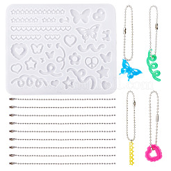 Силиконовые Молды для подвесок в виде сердца и звезды своими руками&nbsp;DIY-TA0010-95