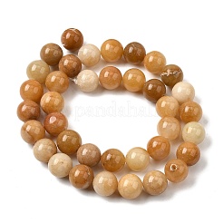 Натуральный старый топаз нефрит бисер пряди&nbsp;G-F364-06-10mm