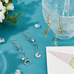 4 шт. 2-х цветные латунные подвески-соединители в форме буквы S&nbsp;KK-FH0007-98