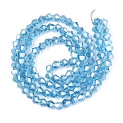 Стеклянные бусины с гальваническим покрытием &nbsp;EGLA-J026-3mm-H09-01