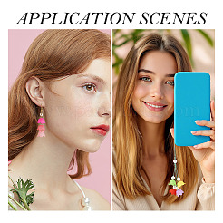 400шт 10 цвета непрозрачных акриловых колпачков для бусин&nbsp;OACR-TA0004-16