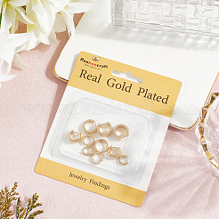 5 пара серег-колец в 5 стилях с латунным микропаве из прозрачного кубического циркония&nbsp;EJEW-BBC0002-01