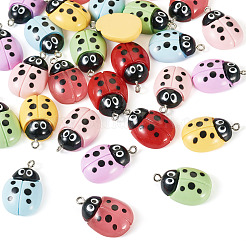 28 шт. 7 цвета непрозрачные подвески из смолы&nbsp;FIND-TA0005-99