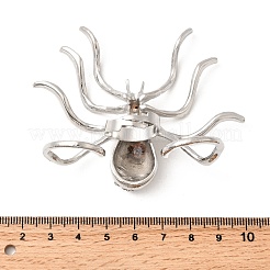 Регулируемые манжеты из сплава со стразами в стиле Хэллоуина&nbsp;LS-RJEW-P162-01P