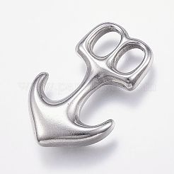 Застежки для кожаного шнура из нержавеющей стали марки 304&nbsp;LS-STAS-P124-09P