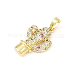 Латунные микро проложить кубического циркония подвески&nbsp;LS-KK-K411-07G