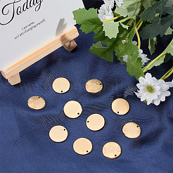 Текстурированные плоские круглые подвески из нержавеющей стали марки 304&nbsp;STAS-UN0013-43G