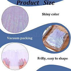 10 ярд прозрачного полиэстерового кружева с плиссировкой&nbsp;OCOR-GF0004-74G