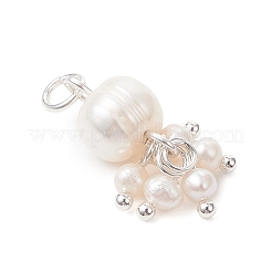 Подвески из натурального культивированного пресноводного жемчуга картофельного цвета&nbsp;PALLOY-JF04749-02