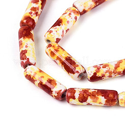 Синтетических нитей бирюзовые бусы&nbsp;TURQ-T005-01B-05