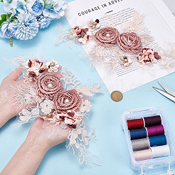 2 шт. цветочные полиэстеровые нитки для вышивки&nbsp;DIY-ME0001-67B