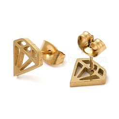 Серьги-гвоздики из нержавеющей стали 304&nbsp;EJEW-I311-02A-G