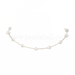 Ожерелья из бисера из абс-пластика с имитацией жемчуга&nbsp;NJEW-JN04329