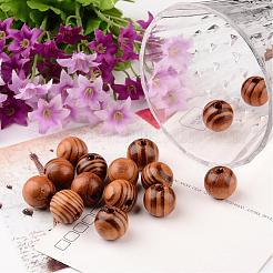 Круглые бусы из натурального дерева&nbsp;X-WOOD-Q009-16mm-LF