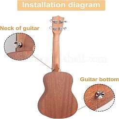 24 комплект 3-х цветных железных пуговиц для ремня гитары&nbsp;FIND-FG0001-52