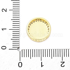 Латунные микропаве прозрачные многонитевые звенья из циркония&nbsp;KK-D325-04G