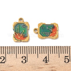 Подвески из нержавеющей стали 304 с эмалью&nbsp;STAS-I351-12G