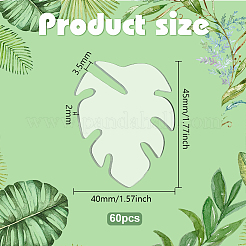 60 шт. прозрачный акриловый пустой винный бокал-шарм&nbsp;TACR-FG0001-22