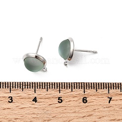 Серьги-гвоздики из латуни и стекла&nbsp;KK-F916-05P