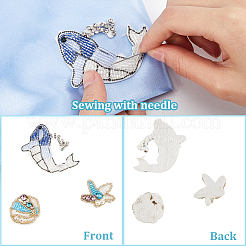 6 шт. 6 стильных аксессуара для украшения в виде морского животного ручной работы&nbsp;DIY-GF0008-86