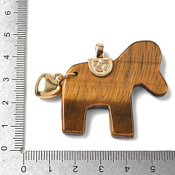 Резные подвески из натурального тигрового глаза&nbsp;G-C274-02J