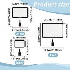 3 стиль регулируемый держатель для знака из ПВХ-пластика&nbsp;AJEW-FG0003-58