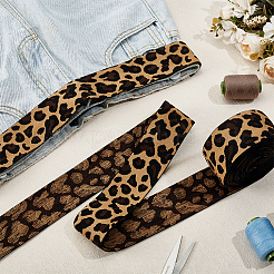 6 ярд полиэстеровых лент с леопардовым узором&nbsp;OCOR-PH0007-68