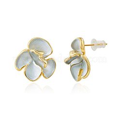 Цветок латунь эмаль серьги стержня&nbsp;FS-WGDDC1E-01