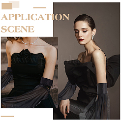 1 пара полиэстеровых солнцезащитных чехлов&nbsp;AJEW-ME0002-07A