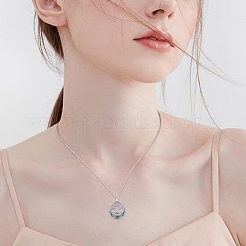 Готический сплав горный хрусталь древо жизни кулон ожерелья для женщин&nbsp;PW-WG4F1F7-01