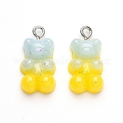 Подвески из непрозрачной смолы градиентного цвета&nbsp;RESI-R433-02F