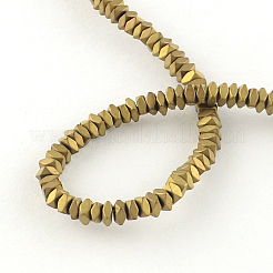 Квадрат гальваническим немагнитных синтетический шарик гематита проставки&nbsp;G-R259-77D