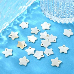 20 шт. подвески-звезды из натуральной пресноводной ракушки&nbsp;SHEL-YW0001-14