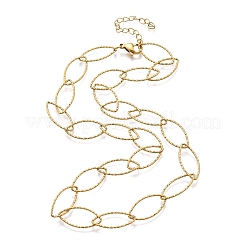 Ионное покрытие (ip) 304 нержавеющая сталь конский глаз звено цепи ожерелье для мужчин и женщин&nbsp;STAS-B039-02G