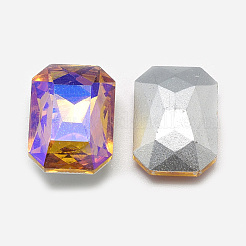 Заостренные заднее стекло горный хрусталь кабошоны&nbsp;RGLA-T019-13x18mm-07