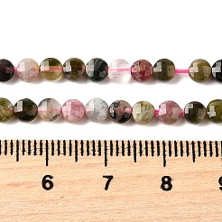 Нити из натуральных разноцветных турмалиновых бусин&nbsp;G-C179-A4mm-01