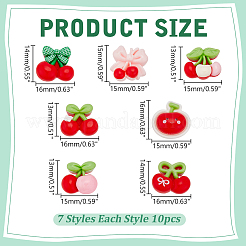 Кабошоны из непрозрачной смолы&nbsp;RESI-WR0001-18