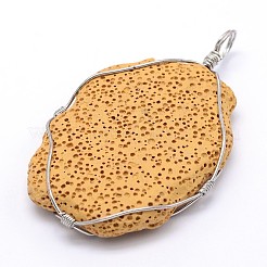 Самородки синтетическая лава большие подвески&nbsp;G-L155-08A