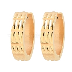 Серьги-кольца из нержавеющей стали 304 с текстурой&nbsp;EJEW-L307-07G