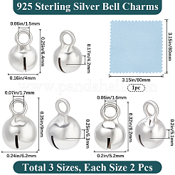 6 шт. 3 стиля 925 подвески из стерлингового серебра&nbsp;STER-BBC0007-87