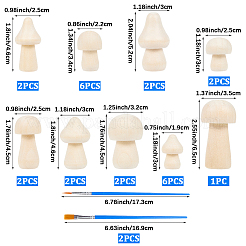 Пластиковая кисть с микродеталями&nbsp;DIY-CP0012-56