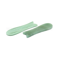 Естественные зеленые авантюрины gua sha доски&nbsp;G-P456-01