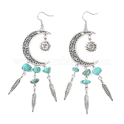 7 пара сережек с подвесками из драгоценных камней&nbsp;EJEW-JE06710