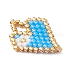 Подвески в виде сердечек из бисера&nbsp;PALLOY-MZ01147-02